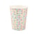 Gobelet - Sirène - iridescent, pastel et Or - 255 ml - paquet de 8
