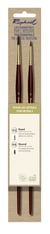 Lot de 2 pinceaux Raphaël - Acrylique - Poils synthétiques - N°2 et n°6