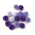 Lot de 60 pompons Rayher - Ø 1,5 cm - Assortiment lilas