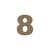 Chiffre Gomille - Medium - Naturel - 8 x 0,6 cm
