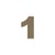 Chiffre Gomille - Medium - Naturel - 8 x 0,6 x 8 cm