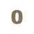Chiffre Gomille - Medium - Naturel - 8 x 0,6 x 8 cm