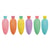 Lot de 6 mini surligneurs Legami - Carotte