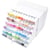 Lot de 60 marqueurs alcool rechargeables brosse et pointe extra-fine - Graph'it - Couleurs assorties