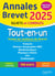 Annales brevet : Toutes les matières du brevet - 3e - Tout-en-un - Sujets et corrigés (édition 2025)