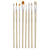 Lot de 8 pinceaux acrylique et huile Pébéo - Soie beau-blanc