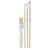 Lot de 4 pinceaux acrylique et huile Pébéo - Soie beau-blanc