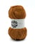 Pelote de fil à tricoter 100 % polyester - Pingouin - Pingo Chenille - Noisette