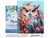 Peinture au numéro Figured'Art - Hibou coloré en fleurs - 40 x 50 cm