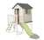 Maison de Jardin Smoby Life – Maison Pilotis avec toboggan & volets coulissants – Anti‑UV – 243 x 160 x 197 cm
