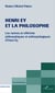 Henri Ey et la philosophie - Les racines et référents philosophiques et anthropologiques d'Henri Ey