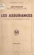Les assurances - Au point de vue économique et social