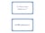80 flashcards - 7,5 x 12,5 cm - Flash 2.0 Oxford - Uni blanc - cadre bleu marine