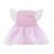 MC Robe rose à  paillettes