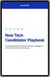 New Tech Candidates' Playbook - A practical guide by a senior business manager to consultants in the tech industry.