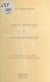 Santé mentale et anthroposophie - Conférence du 15 mars 1984 faite à l'Université Populaire de Paris