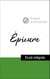 Analyse d'une pensée : Épicure (résumé et fiche de lecture plébiscités par les enseignants sur fichedelecture.fr)