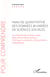 Analyse quantitative des données bi-variées en sciences sociales - Les mesures de la liaison entre deux phénomènes sociaux : techniques, protocoles, interprétations et graphiques