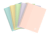 Porte-documents fiches bristol à spirales A5 Oxford - 80 vues - Modèles aléatoires - Pastel - Vendu à l'unité