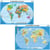 Planisphère relief : planisphère politique : carte murale