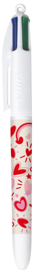 Stylo bille Bic - 4 Couleurs - Bleu, Vert, Rouge, Noir - Pointe moyenne
