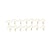 Boucles d'oreilles crochets x14 - Acier inoxydable doré - Créalia