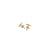 Boucles d'oreilles clous lisses - 10 mm - Acier inoxydable doré - Créalia