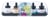 5 flacons de 30 ml d'encre liquide pour aquarelle Ecoline - Couleurs primaires