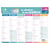 Calendrier 2025/2026 Oberthur - 6 mois - Mon académie Zone B - 43 x 33,5 cm