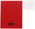 1 cahier polypro 17x22 cm - 48 pages - rouge - grands carreaux