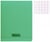 1 cahier polypro 17x22 cm - 48 pages - vert - grands carreaux