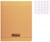 1 cahier polypro 17x22 cm - 48 pages - orange - grands carreaux