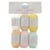 Lot de 6 pelotes de fil à tricoter 100 % coton - Trimits - Mini Caline - Couleurs pastel