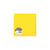 25 cartes pliées Pollen 160x160 mm  - Jaune soleil