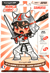 Kit de figurine à colorier Graph'it - Manga chibis Samuraï - inclus 4 marqueurs à alcool GRAPH’IT