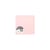 25 cartes pliées Pollen 135x135 mm  - Rose