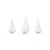 Mini sapins blancs x3 - Créalia