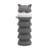 Trousse extensible ronde Mr Wonderful - gris - Chat
