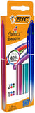 Lot de 3 stylos bille 4 couleurs BIC - Smooth - Bleu, noir, rouge, vert - Pointe moyenne