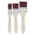 Lot de 3 spalters plats Pébéo - Poils synthétiques - n°25 / n°40 / n°50