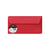 20  enveloppes Pollen 110x220 mm  - Rouge groseille