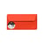 20 enveloppes Pollen 110x220 mm - Rouge corail