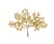 Branches de buis Artyfêtes - Paillettes or - 17 cm