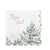 Serviette Artyfêtes - Sapin - "Joyeux Noël" Let it snow