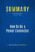 Summary: How to Be a Power Connector - Review and Analysis of Robinett's Book