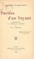 Paroles d'un voyant - Introduction à la pensée et à l'œuvre de H.-L. Follin