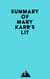 Summary of Mary Karr's Lit