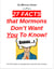 27 Facts that Mormons Don't Want You To Know!