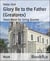 Glory Be to the Father (Greatorex) - Sheet Music for String Quartet