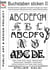 PADP-Script 002: Buchstaben sticken II - Schreibschrift bis Jugendstil, Kreuzstich Vorlagen zum nähen, malen & zeichnen, stempeln & drucken, seidenmalerei & quilling.